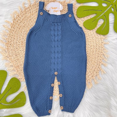Jardineira de linha pipoca Jeans
